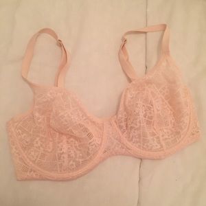 VS unlined pink lace bra. NWOT! Beautiful!!